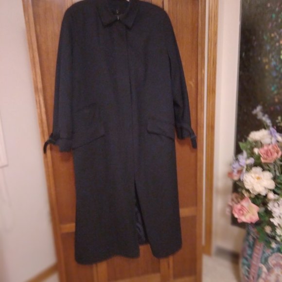 Anne Klein lined  wool trench coat - Picture 5 of 8